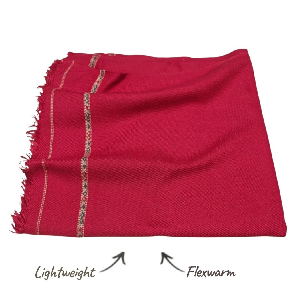Red Classic Style Shawl